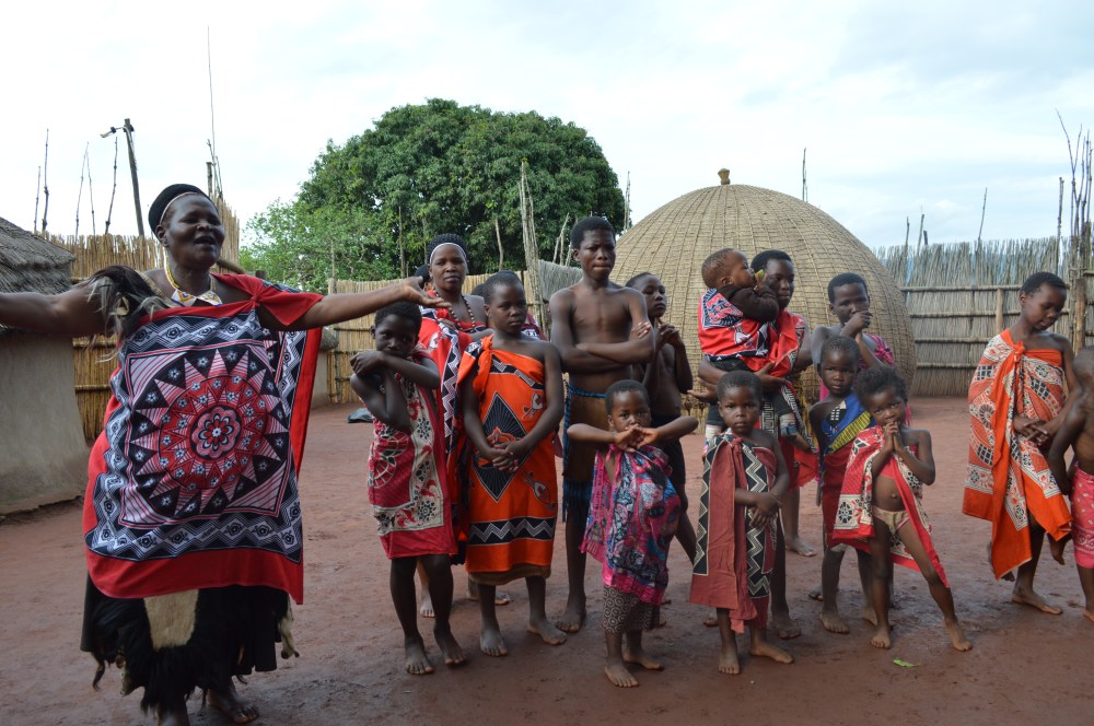 Chief explains weaving costumes amongst swati women. 